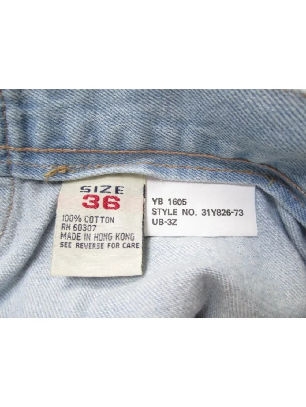Vtg 90s Unionbay Denim Overalls Shorts Women 36 Light Cut Off Raw Hem(MP681)